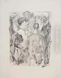Berliner Reise: Die Enttauschten I (h.214) by Max Beckmann