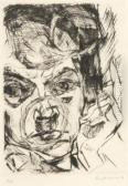 Der Raucher (selbstbildnis). - view 1