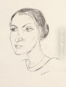 Frauenkopf Mit Halskette (frau
Parcus). by Max Beckmann
