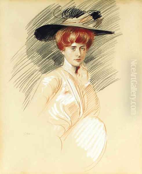 Femme elegante au chapeau - view 1