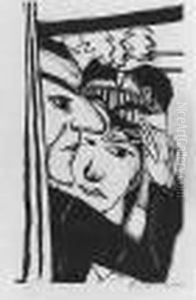 Tanzendes Paar (h. 227) by Max Beckmann