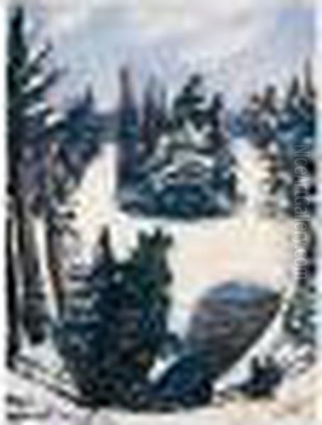 Le Lac Im Winter (the Lake In Winter) - view 1