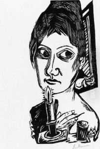 Woman With Candle (hofmaier 171) by Max Beckmann