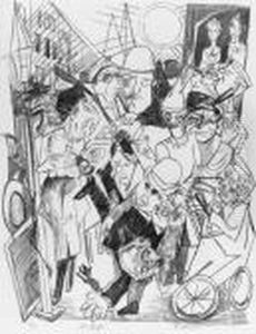 Die Strae, Plate Iii From Die Hlle by Max Beckmann