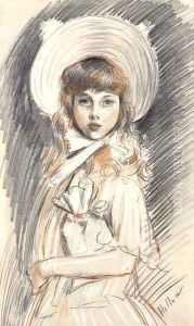 Mademoiselle Dauriac by Paul Cesar Helleu