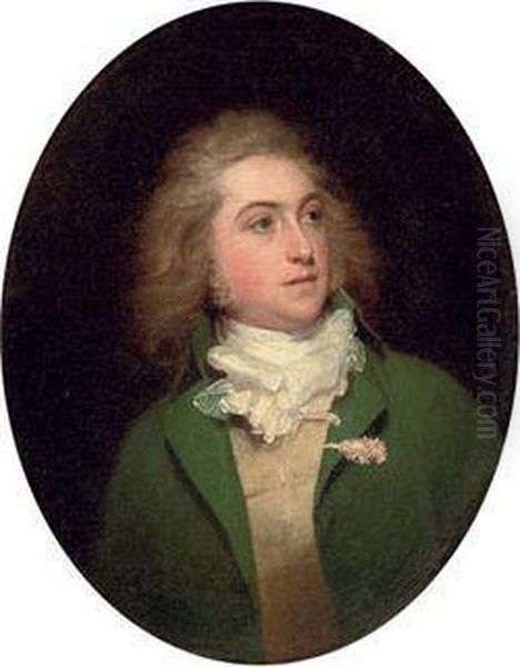 Portrait Of Lieutenant Paul 
Sandby (1765-1793), Aged 25, Smallhalf-length, In A Green Coat, Buff 
Waistcoat And White Stock - view 1