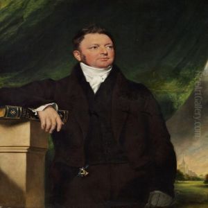 Portrait Of A Gentleman In A Black Jacket With One Hand Restingon The Bible