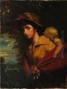 Mother And Child By Woodland by Sir William Beechey