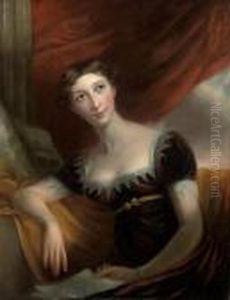 Portrait Of Lady Frances Caroline Wedderburn Webster by Sir William Beechey