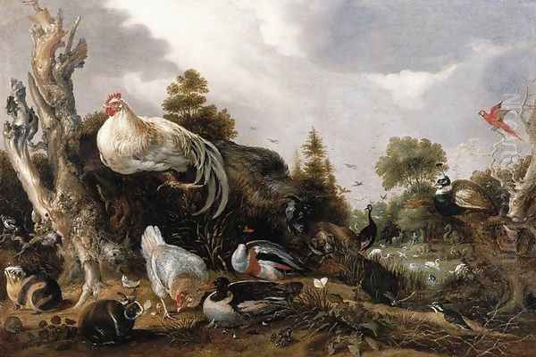 Orpheus Charming the Animals 1631 by Gillis Claesz. De Hondecoeter