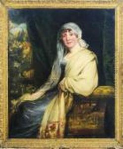 Seated Lady With A Lace Veil