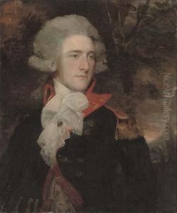 Portrait Of Thomas Henry 
Liddell, Viscount Ravensworth, Half-length, In A Uniform, In A Landscape by Sir William Beechey