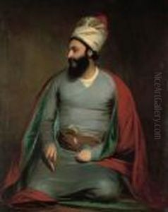 Portrait Of Mirza Abu'l Hassan Khan by Sir William Beechey