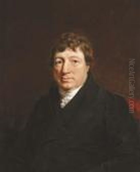 Portrait Of A Gentleman, Half-length, In A Black Jacket - view 1