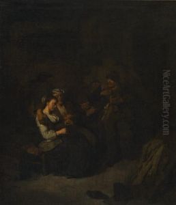 Interieur Mit Trinkenden Bauern. Interieur Mit Trinkenden Bauern.