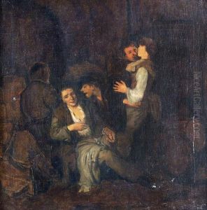 Parasztok A Kocsmaban by Cornelis (Pietersz.) Bega