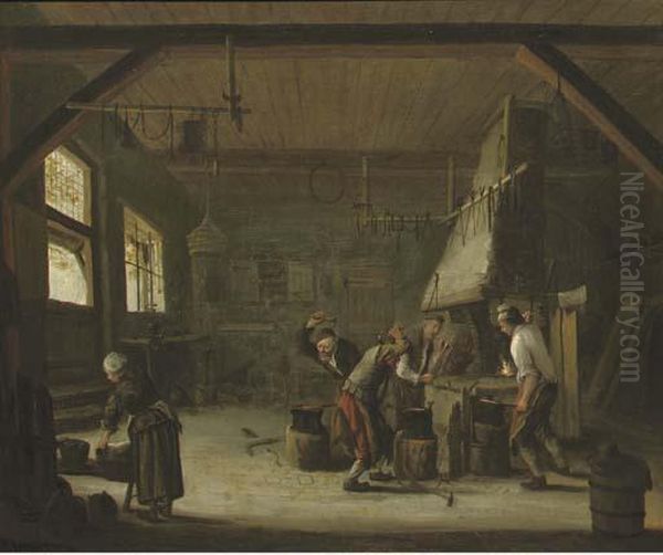 Blacksmiths In Their Workshop - view 1
