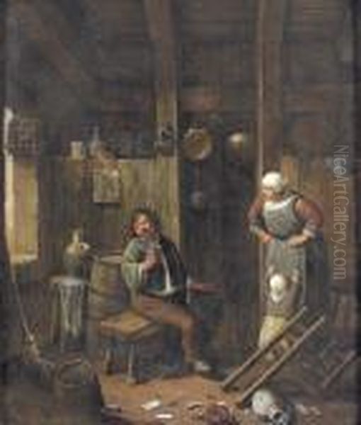 Trinkender Bauer. - view 1