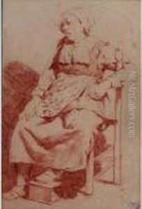 A Seated Woman by Cornelis (Pietersz.) Bega