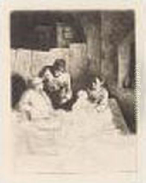 The Mother Seated In An Inn (hollstein 31) - view 1
