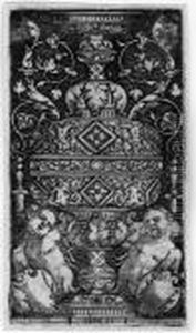 Doppelbecher Mit Zwei Genien by Hans Sebald Beham