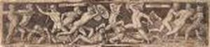 Der Raub Der Helena by Hans Sebald Beham