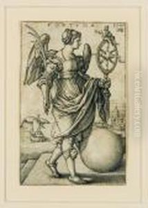 Fortuna (bartsch 140) by Hans Sebald Beham