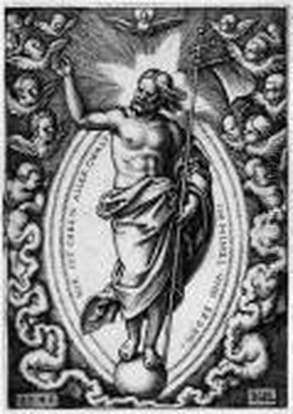 Christus Auf Der Weltkugel - view 1