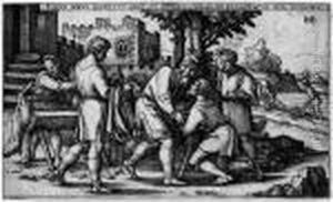 Die Ruckkehr Des Verlorenen Sohnes by Hans Sebald Beham