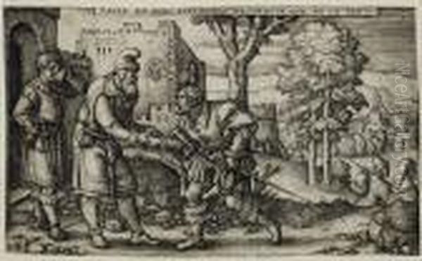 The Parable Of The Prodigal Son by Hans Sebald Beham