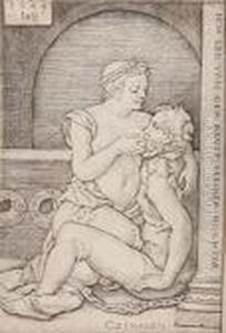Cimon Und Pero by Hans Sebald Beham