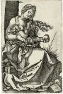The Virgin With The Pear (bartsch 18; Pauli, Holl. 19)