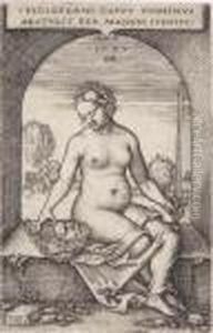 Judith Seated In An Arch by Hans Sebald Beham