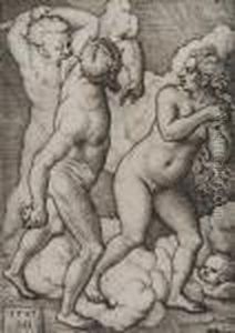 The Expulsion From Paradise (bartsch 7) by Hans Sebald Beham