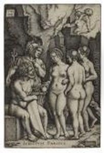 The Judgment Of Paris by Hans Sebald Beham