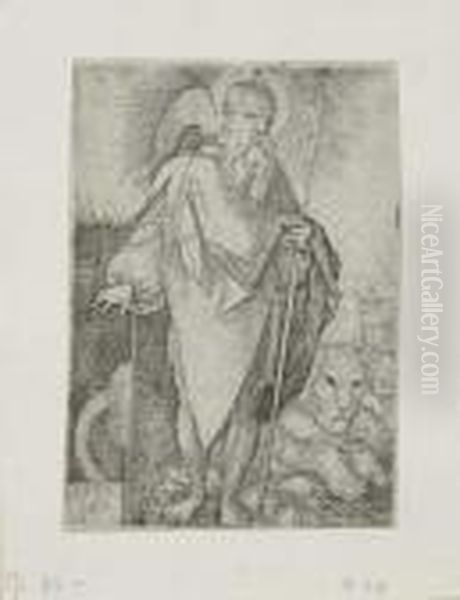 St. Jerome Standing by Hans Sebald Beham