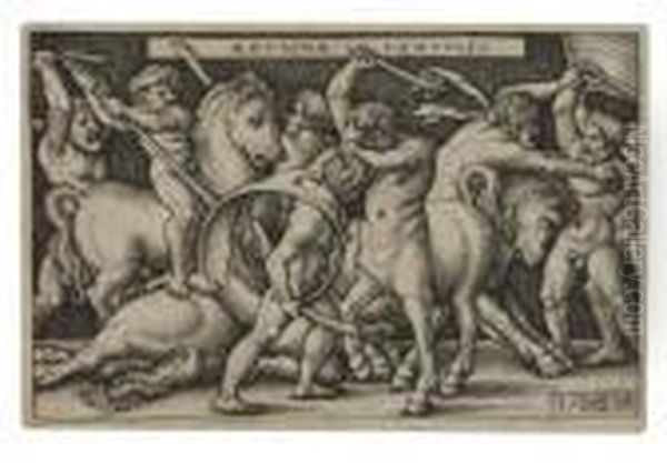 Hercules Battling The Centaurs - view 1