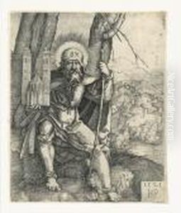 St Sebald (bartsch 65) by Hans Sebald Beham