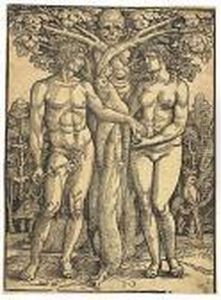 Adam And Eve by Hans Sebald Beham