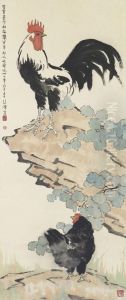 Rooster And Hen by Xu Beihong