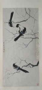 Birds Perched On Branches by Xu Beihong