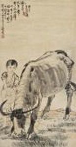 Buffalo And The Herd Boy by Xu Beihong