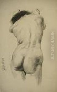 Nude From The Back by Xu Beihong