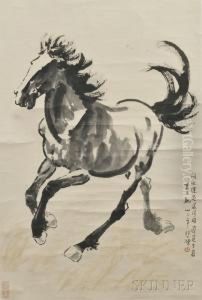 A Galloping Horse by Xu Beihong