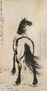Standing Horse by Xu Beihong