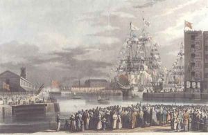 St Katherines Dock Opening on 25th October 1828