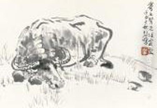 Resting Buffalo - view 1