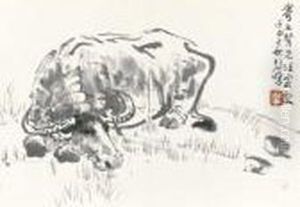Resting Buffalo by Xu Beihong