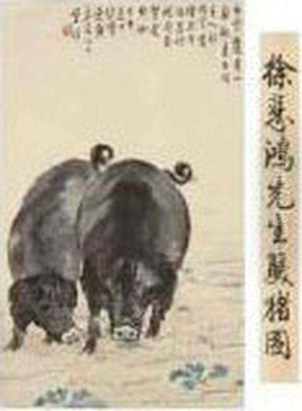 Two Pigs - view 1