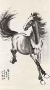 Galloping Horse by Xu Beihong